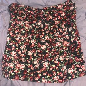 Floral tube top